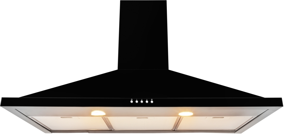 Leisure H92PK 90cm Chimney Cooker Hood, Black, C Rated