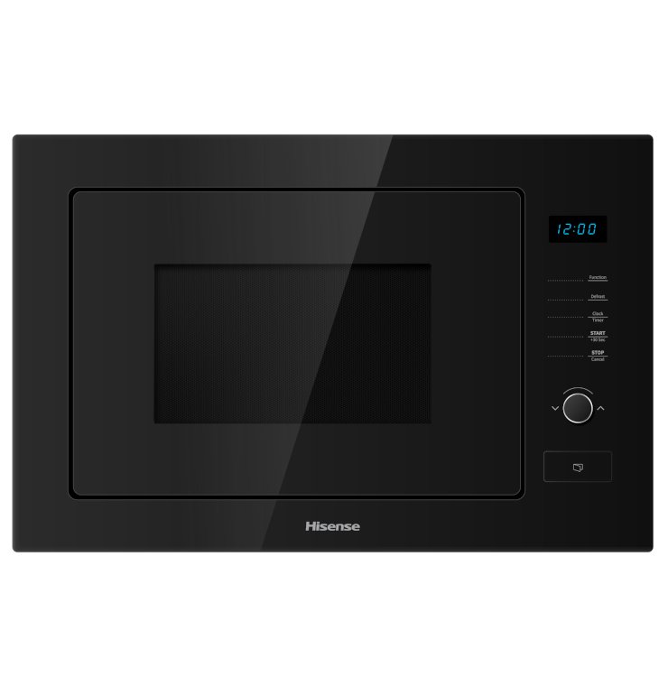 Hisense HB25MOBX7GUK Built-In Microwave with Grill, Black