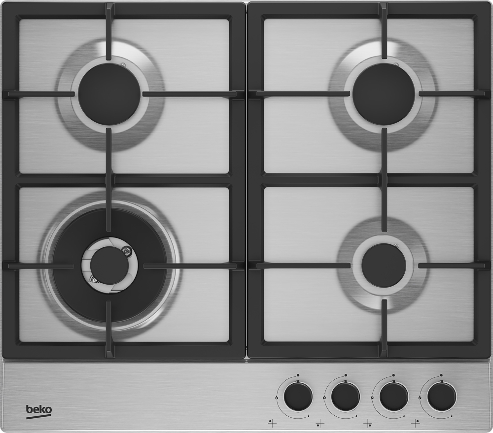 Beko 4 Burner Gas Hob HIAW64225SX Stainless Steel HIAW64225SX
