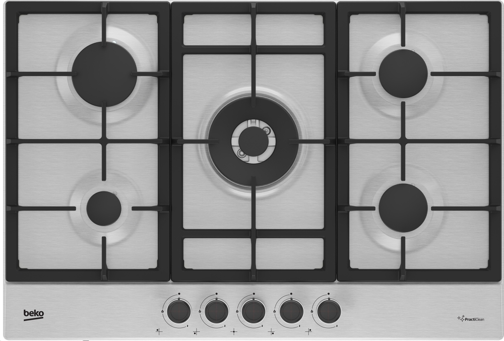 Beko Hiaw75225sxe 75Cm Gas Hob - Stainless Steel - Image 2
