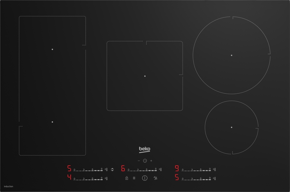 Beko Pro Indyflex Hii85700uft 78 Cm Electric Induction Hob - Black, Black - Image 5