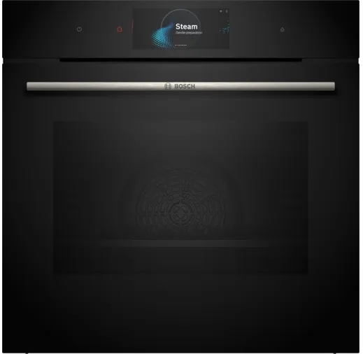 Bosch HSG7584B1 Series 8 Built-In Electric Single Oven with Steam Function
