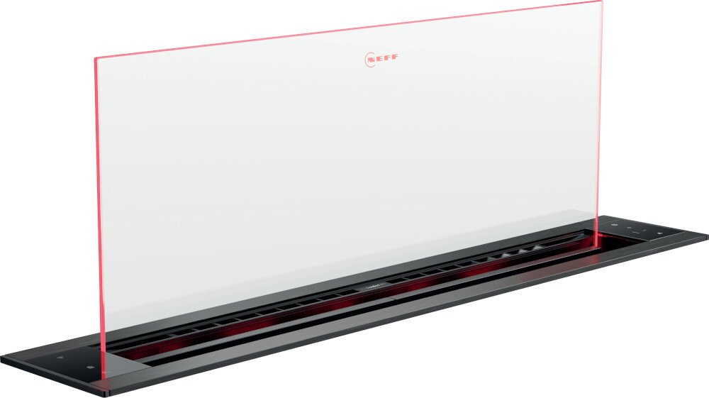 Neff I88WMM1S7B N90 Downdraft Extractor - 501 m³/h Extraction Rate - Ducted/Recirculating - Black Glass Panel I88WMM1S7B N90
