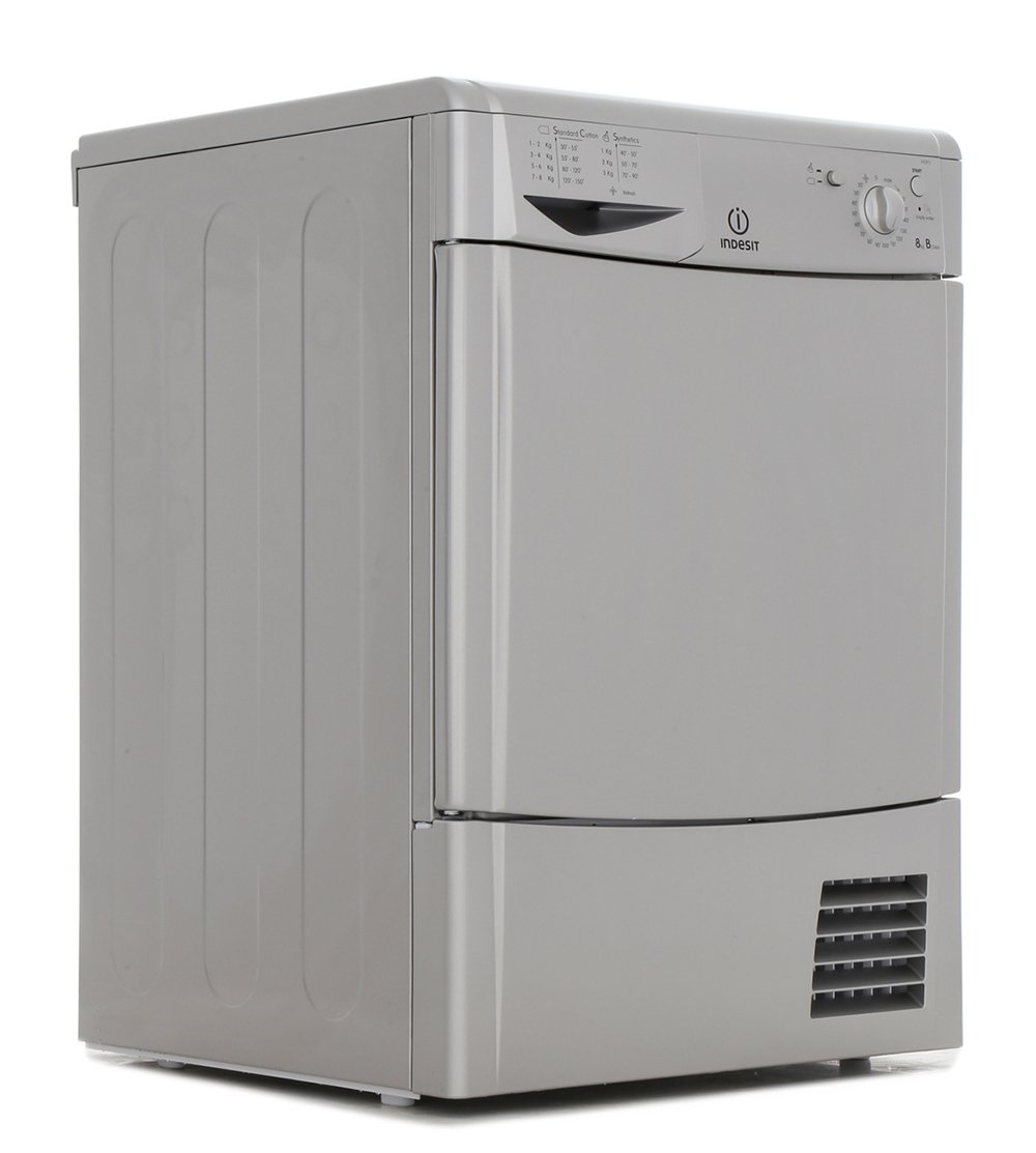 Buy Indesit IDC 8T3 B S (UK) Condenser Dryer (IDC8T3BS) Silver