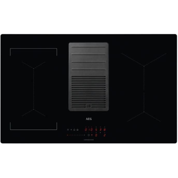 Buy AEG IDE84244IB Induction Hob with Extractor Black Frameless