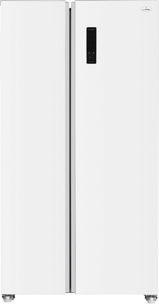 IceKing IKSBS442WH American Fridge Freezer - White - Non-Plumbed - Freestanding IKSBS442WH