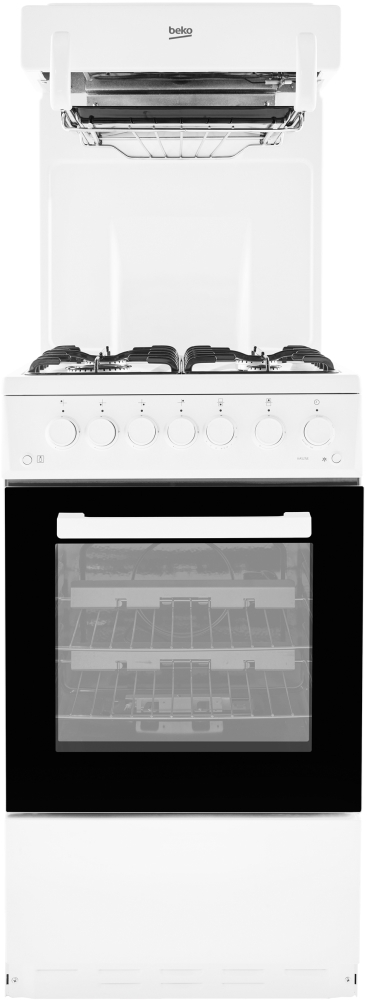 Beko KA52NEW Gas Cooker with High Level Grill White A Rated