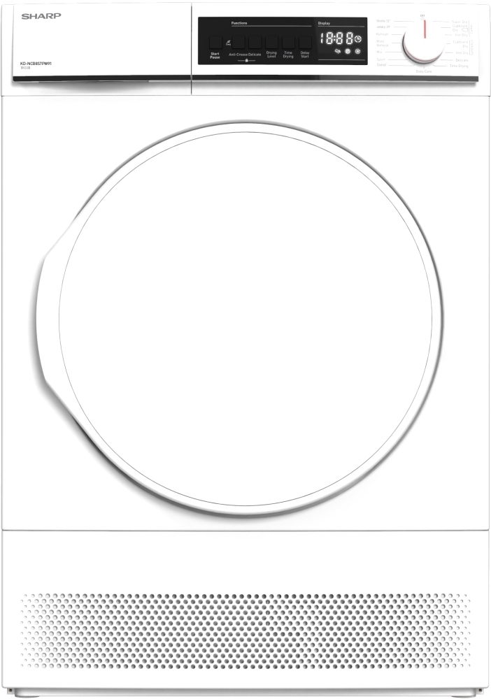 Buy Sharp KDNCB8S7PW91EN Condenser Tumble Dryer Marks Electrical