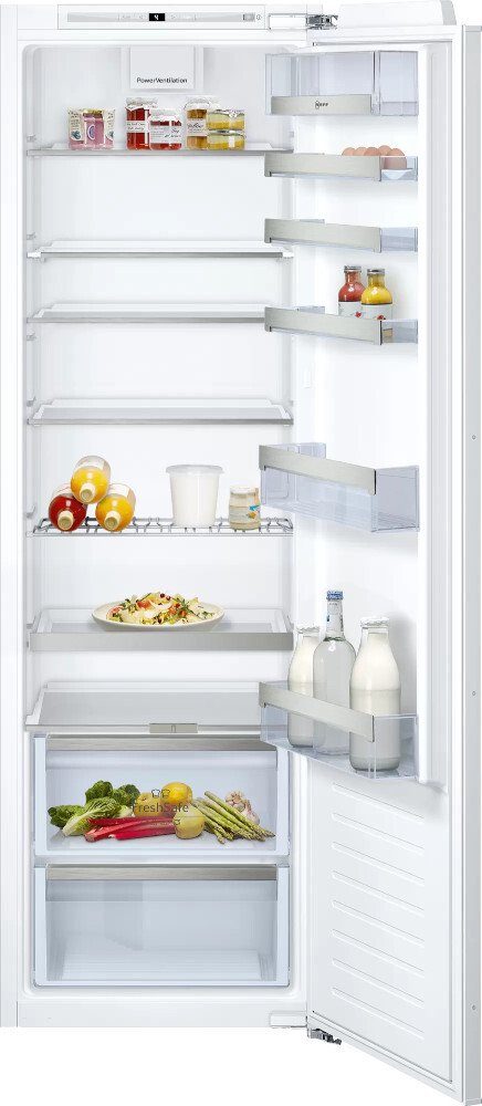 Neff KI1813FE0G N70 Built-In Larder Fridge, Fixed Hinge, White