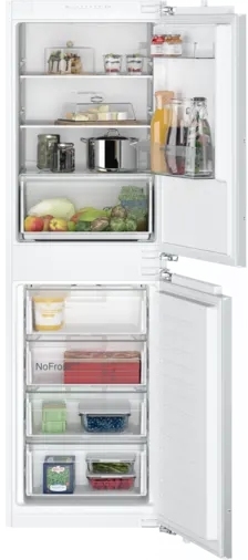 Siemens iQ100 KI85NNFE0G Integrated Fridge Freezer - No Frost - 249L Capacity - White KI85NNFE0G iQ100