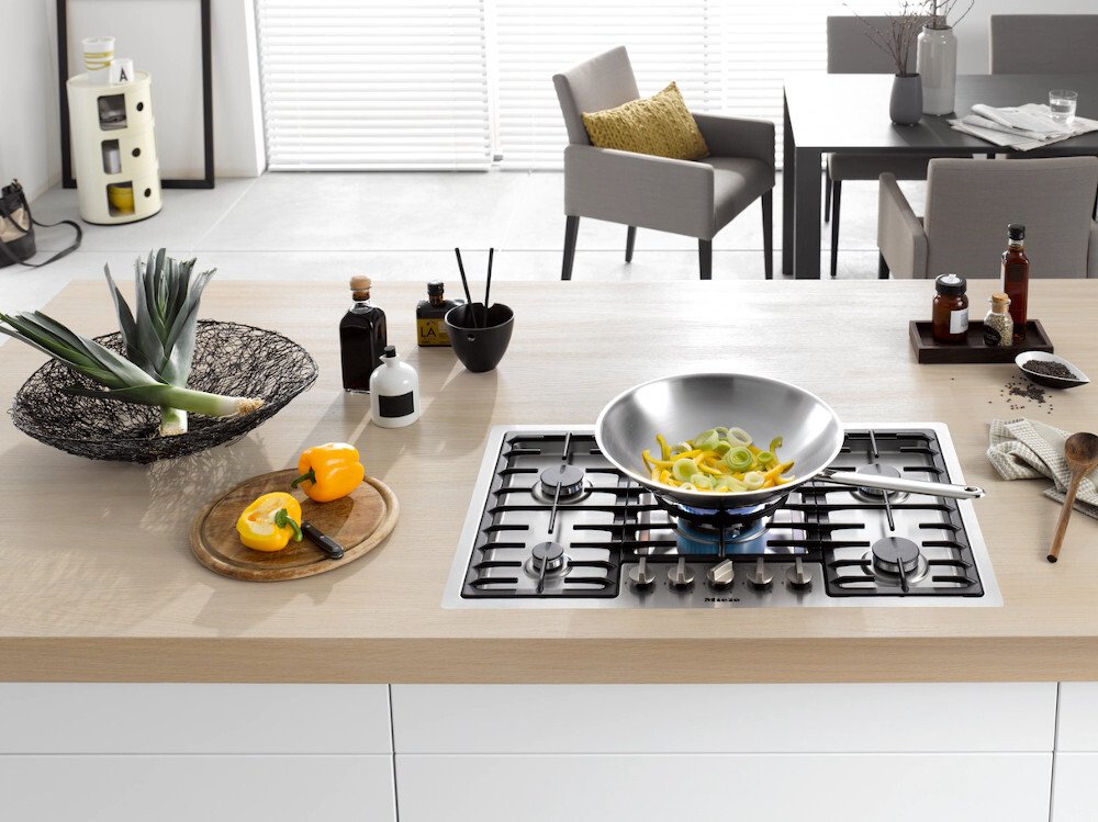 Buy Miele KM2335 Stainless Steel 5 Burner Gas Hob (KM2335ss) Marks