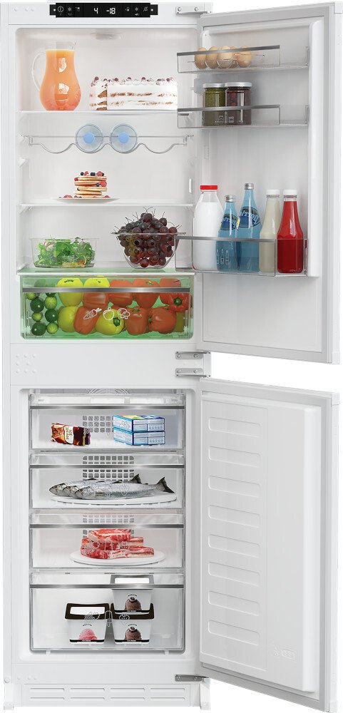 Blomberg KNE4564EVI Frost Free Integrated Fridge Freezer - 1775x540x545mm - 254L Capacity - E Rated KNE4564EVI