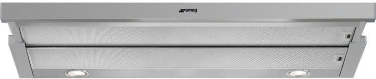 Smeg KSET900XE Telescopic Cooker Hood, Stainless Steel (Finger Friendly Front), C Rated