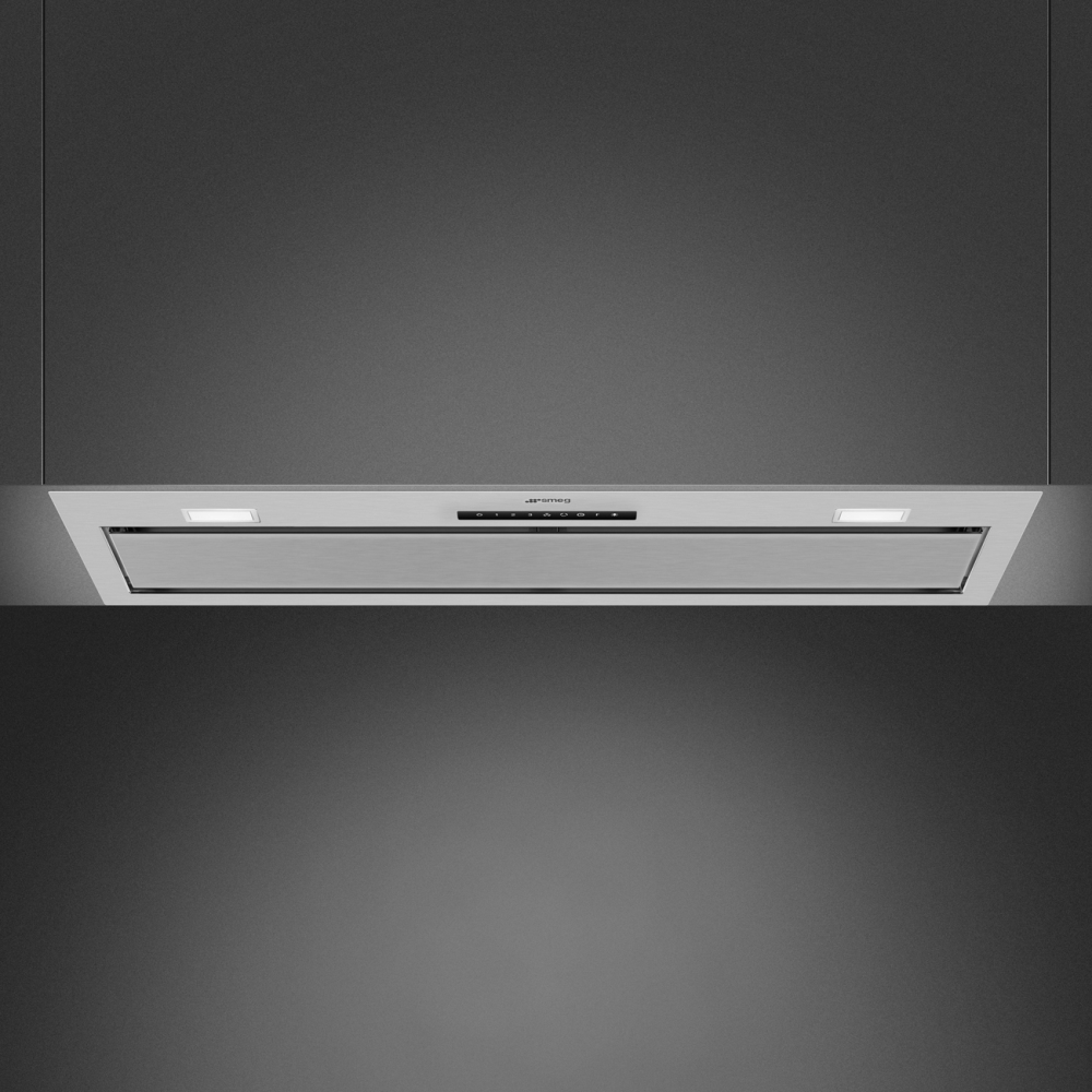 Smeg KSG9P4X Canopy Cooker Hood - 480 m3/h Extraction - Ducted/Recirculating - Stainless Steel KSG9P4X