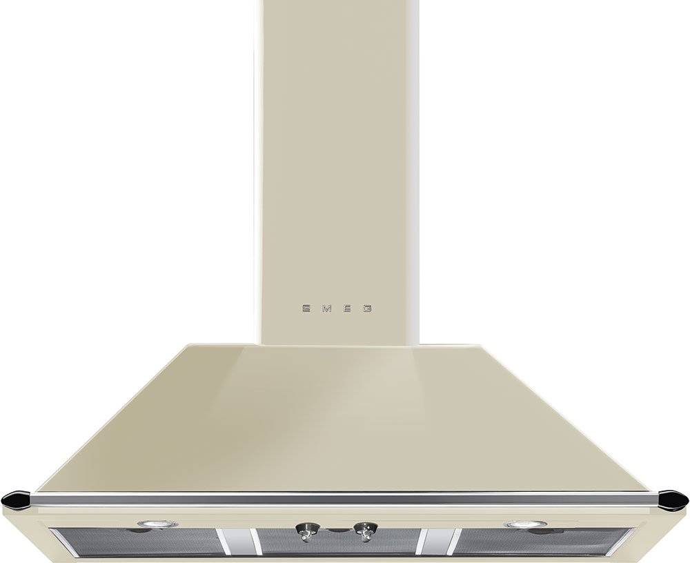 Smeg Victoria 100cm Cream Chimney Cooker Hood - 787 m³/h Extraction - KT100PE KT100PE Victoria