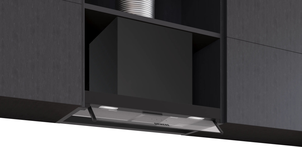 Siemens Integrated Cooker Hood - Black - 582 m3/h LJ65BCC60B iQ300