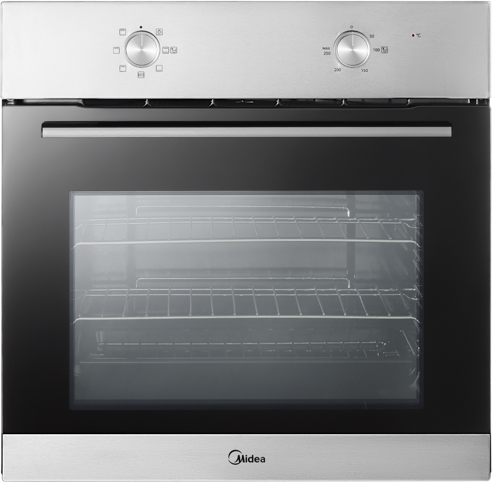 Midea - MBO65M40M04E-SS - Built-In Electric Single Oven - 65L - Stainless Steel MBO65M40M04E-SS