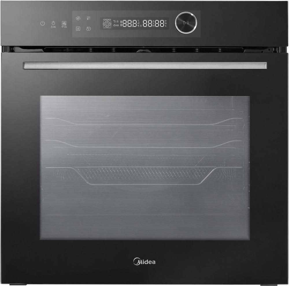Midea - MBO7NM30E4-BK - Built-In Electric Single Oven - 72L - Black MBO7NM30E4-BK