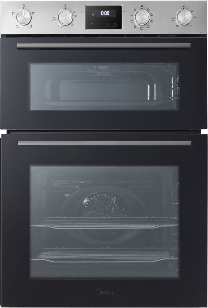 Midea - MBOD70M30D0-SS - Built-In Electric Double Oven - 72L/38L - Stainless Steel MBOD70M30D0-SS