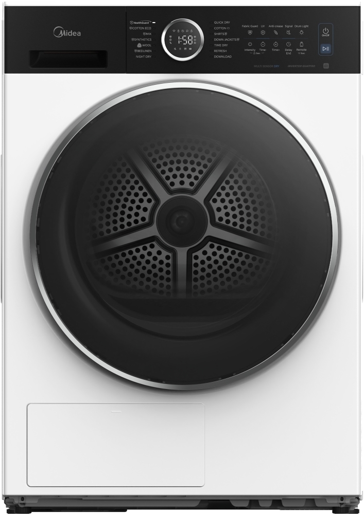 Midea MD205H80WBC/W-UK 8kg HP TD - White - A+++ Rated - Image 2