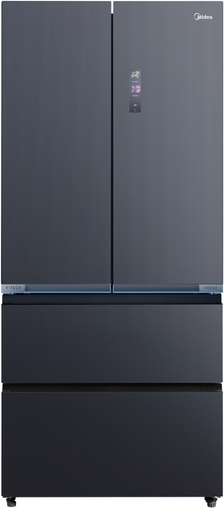 Midea Mdrf705bie70 515L American-Style French Door Fridge Freezer, 345L Fridge & 170L Freezer, Total Frost Free, E Rated, 60Cm Slim Depth, Wi-Fi, Inox - Image 3