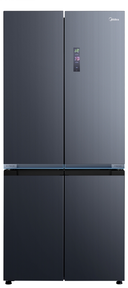 Midea Mdrm706bie70 515L American-Style Four-Door Fridge Freezer, 345L Fridge & 170L Freezer, Total Frost Free, E Rated, 60Cm Slim Depth, Wi-Fi Smart Control, Inox - Image 3