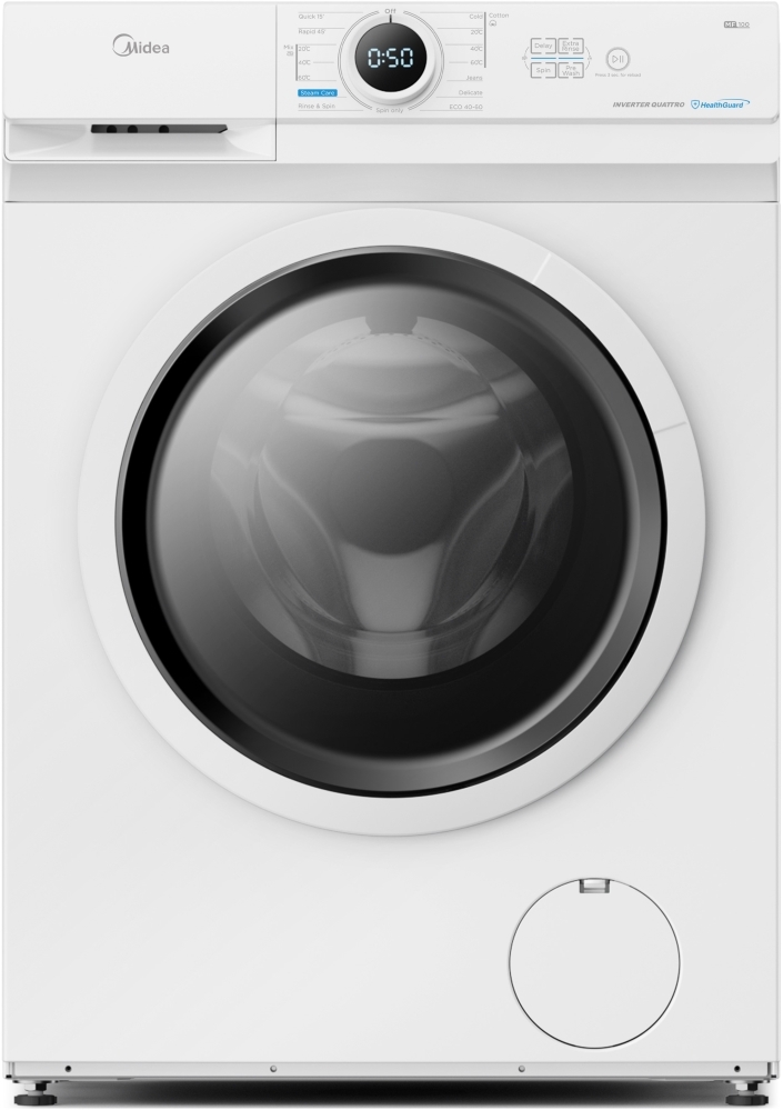 Midea MF10EW70BA Washing Machine, 7kg, 1400 Spin, White, A Rated, Freestanding