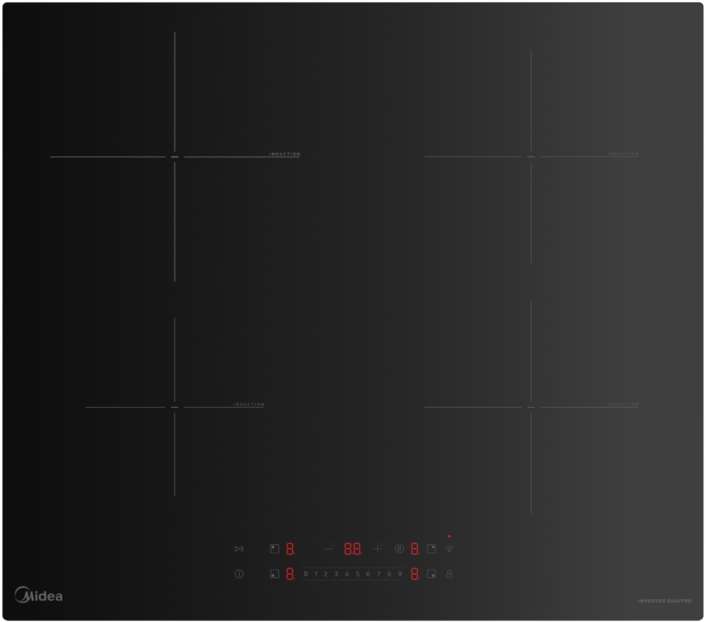 Midea MIH744E325GK Induction Hob - 59cm - Black - Image 3