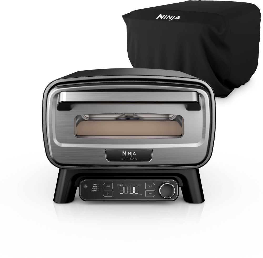 Ninja MO203UK Artisan Pizza Oven with Bonus Protective Cover for Outdoor Cooking MO203UK