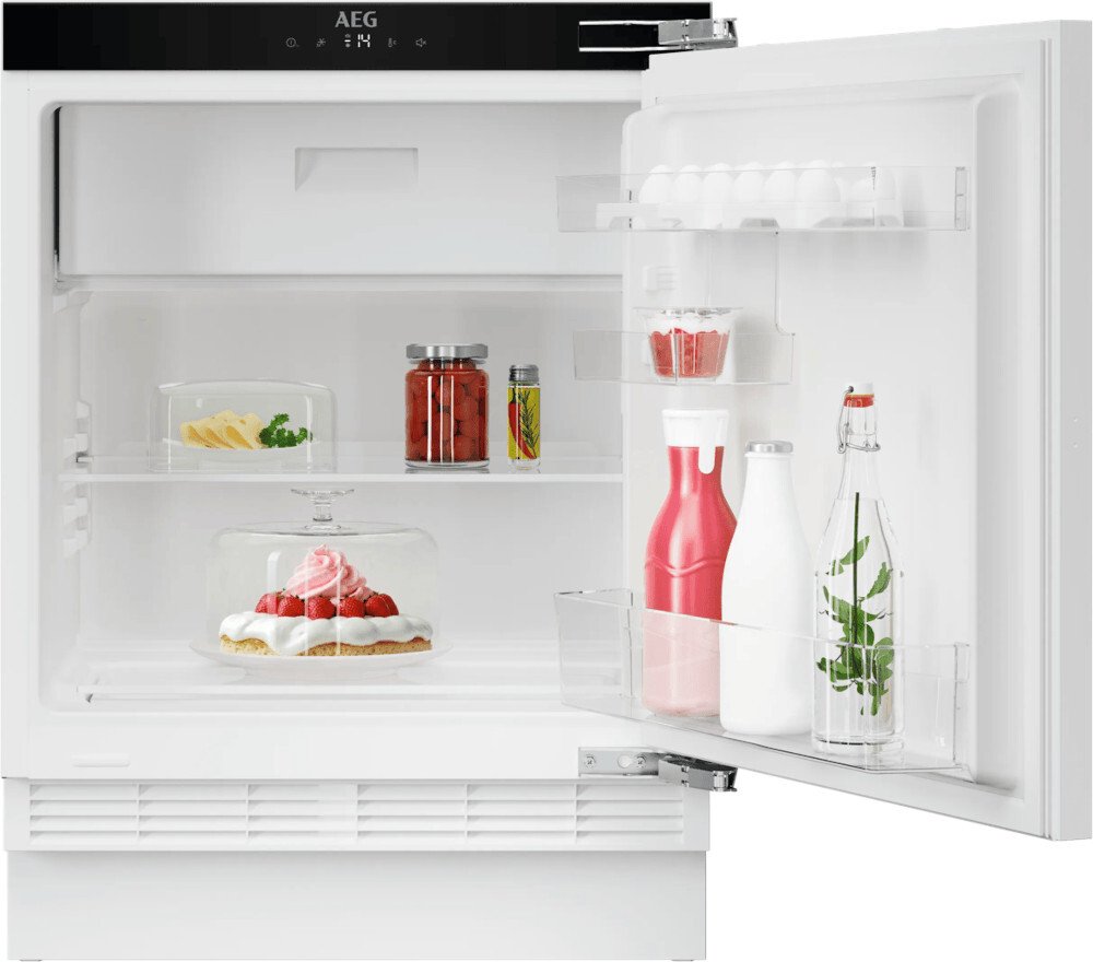Aeg Built-Under Fridge With Ice Box, Fixed Hinge, E Rated, Integrated Nsf3s822ef 3000