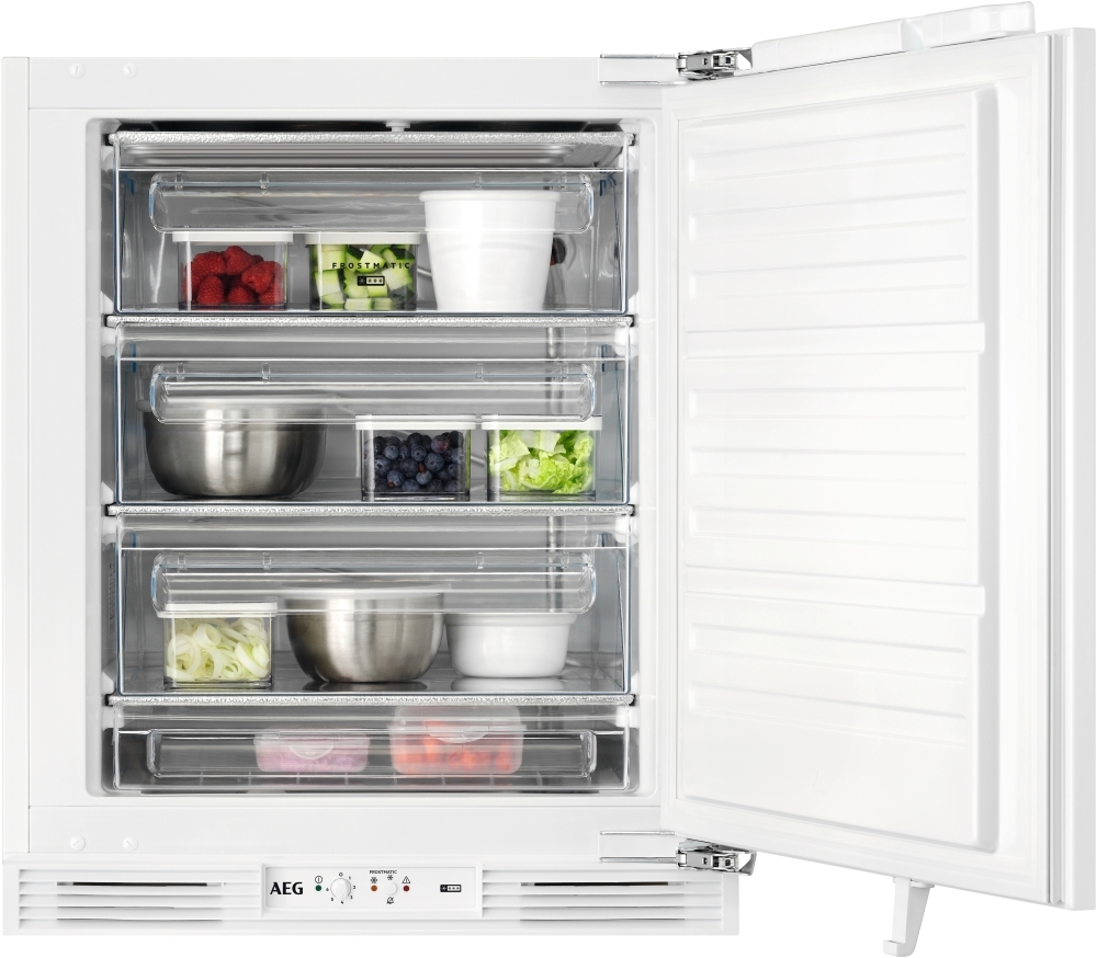 AEG OAB6I82EF Static Built-Under Freezer - 95 Litres Net Capacity - Electronic Control - Frostmatic OAB6I82EF