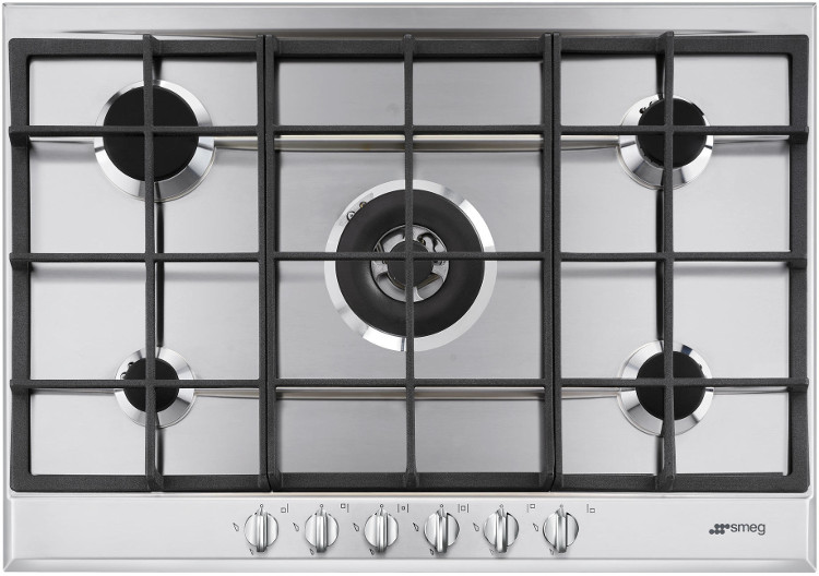 Smeg P272XGH Cucina 5 Burner Gas Hob, Stainless Steel