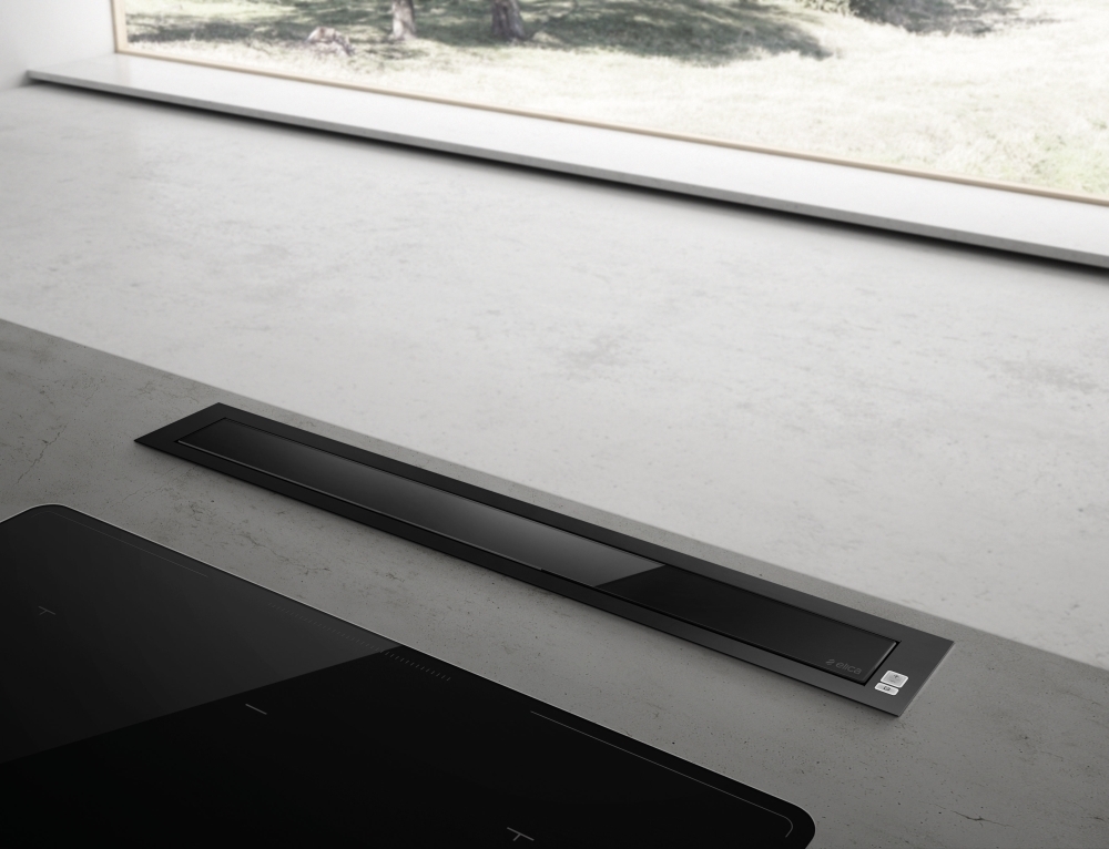 Buy Elica PANDORABLK Downdraft Extractor Black Marks Electrical