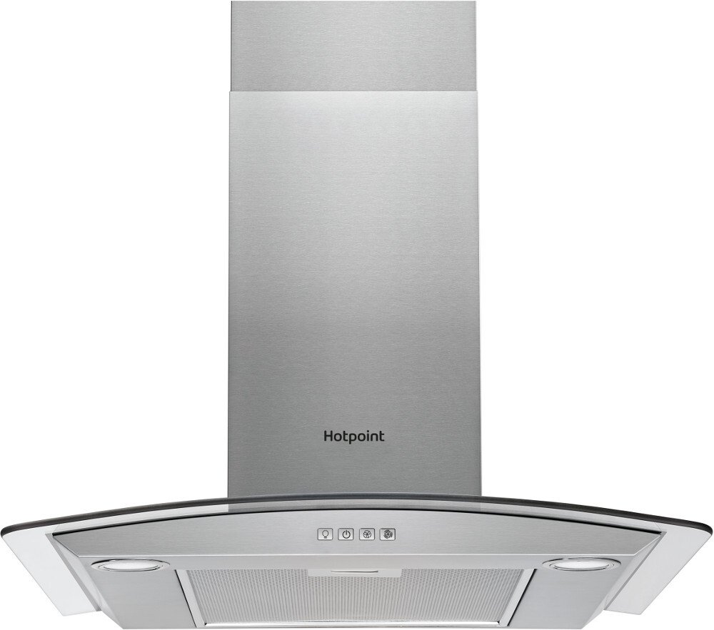 Hotpoint PHGC7.4FLMX 70cm Chimney Cooker Hood, Stainless Steel