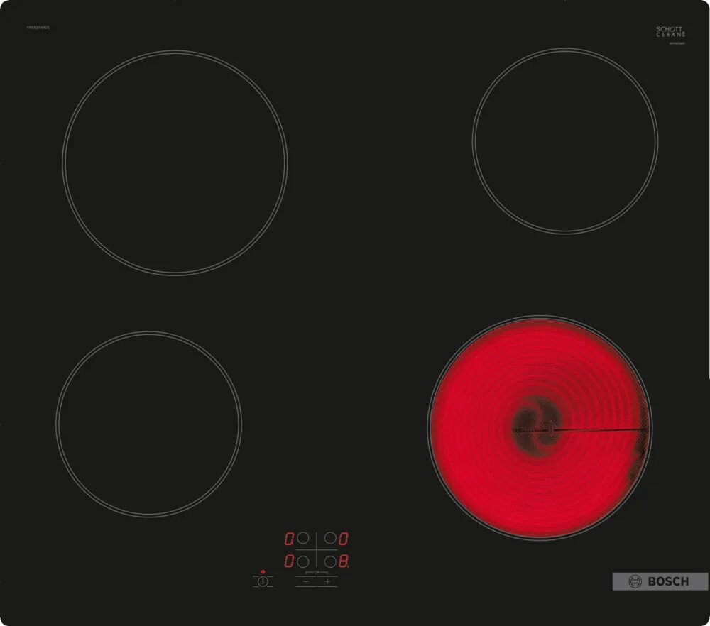 Bosch PKE61RAA8B Series 2 Ceramic Hob, Frameless