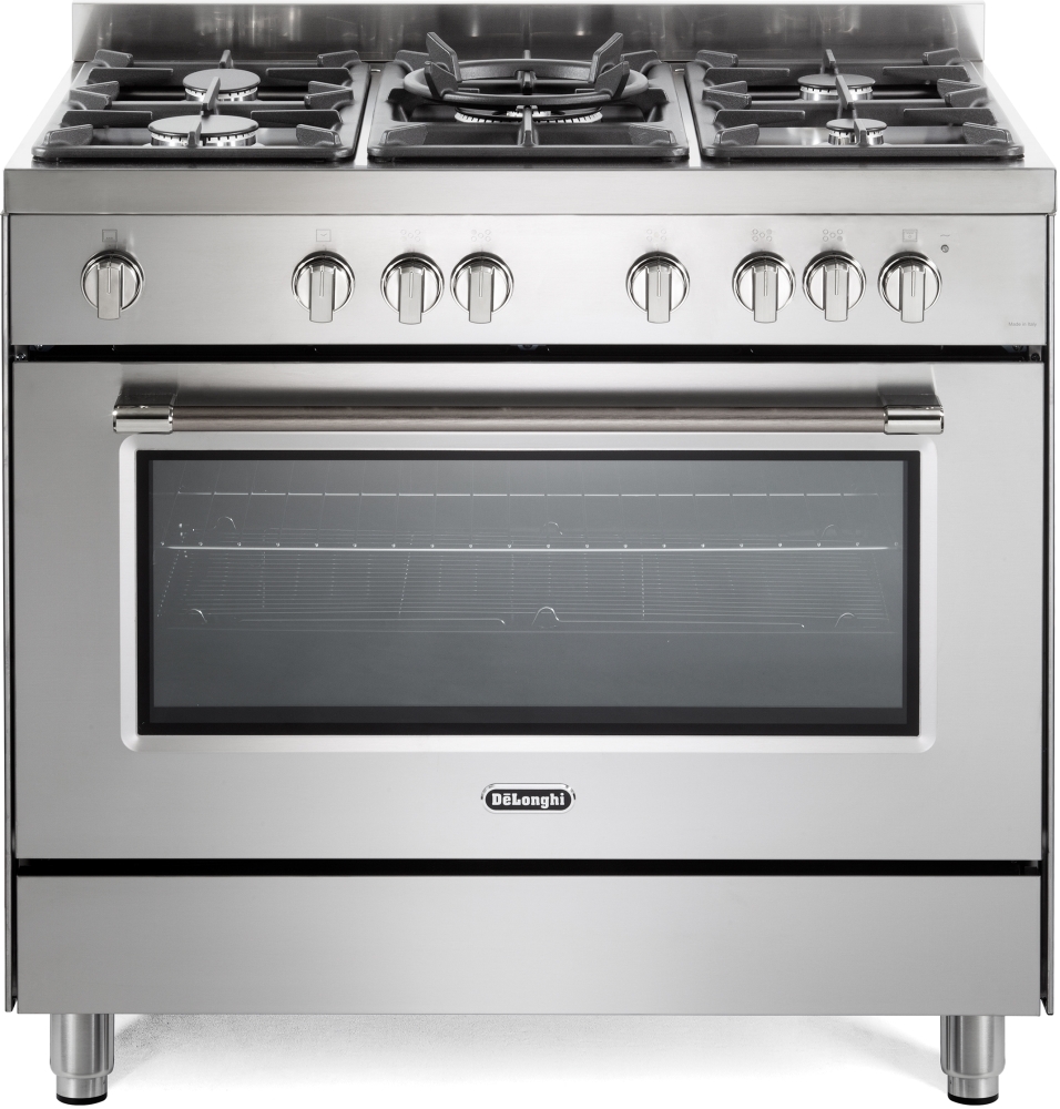 DeLonghi PRO 965 GXX 90cm Gas Range Cooker - Stainless Steel - 5 Zone Gas Hob PRO 965 GXX