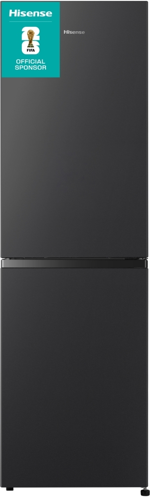 Hisense RB327N4BBE Total No Frost Fridge Freezer - Black RB327N4BBE