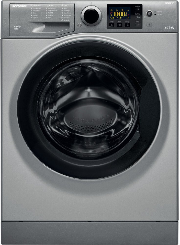 Buy Hotpoint RDG 8643 GK UK N Washer Dryer (RDG8643GKUKN) Graphite