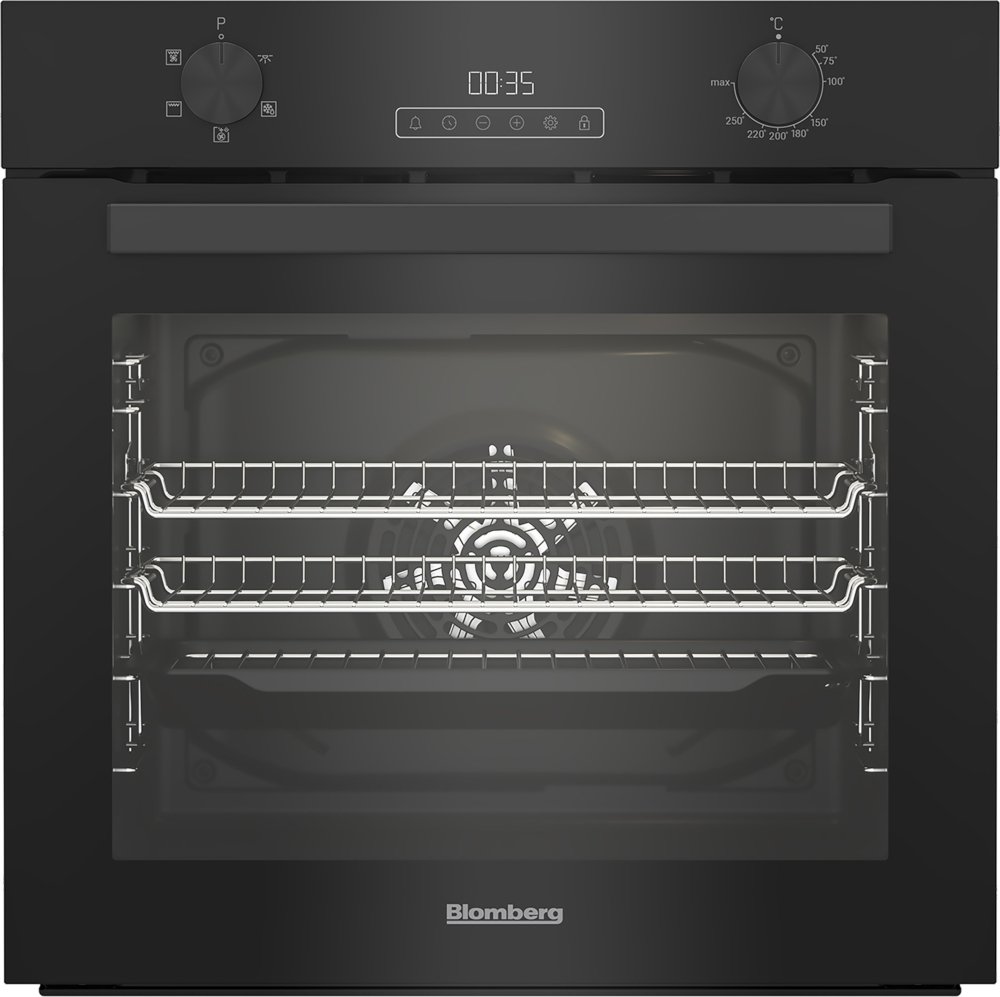 Blomberg ROEN8201B BuiltIn Electric Single Oven 72L Capacity Fan Cooking A Energy Rated Black