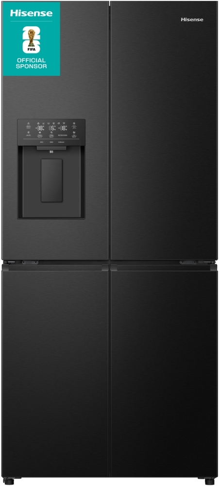 Hisense RQ5P470SYFD American Fridge Freezer - 483L - Black Stainless Steel RQ5P470SYFD