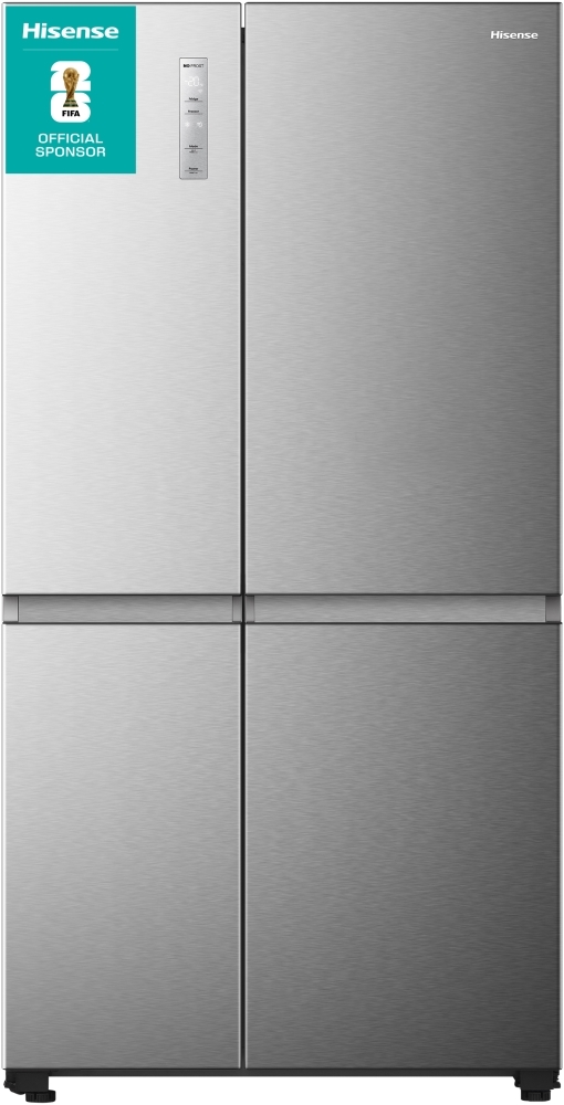Hisense RS5P668SSCC American Fridge Freezer, Silver, C Rated, Non-Plumbed, Freestanding