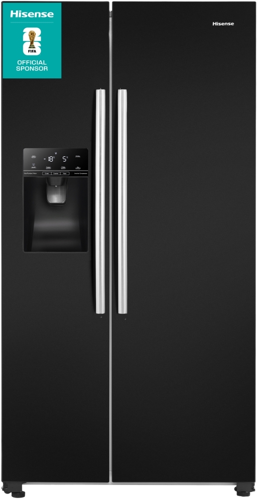 Hisense Black American Fridge Freezer - 562L Total Capacity - RS694N4IBE RS694N4IBE