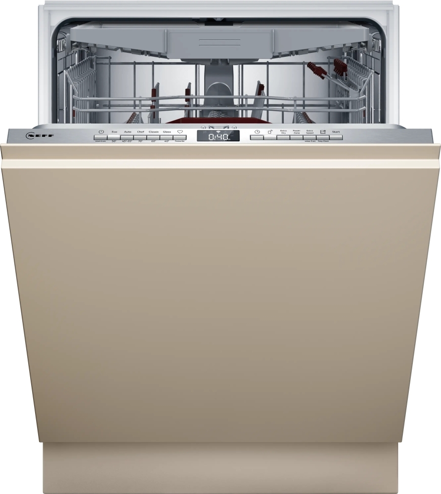 Neff S195HCX17G Fully Integrated Dishwasher - 14 Place Settings - Stainless Steel S195HCX17G N50