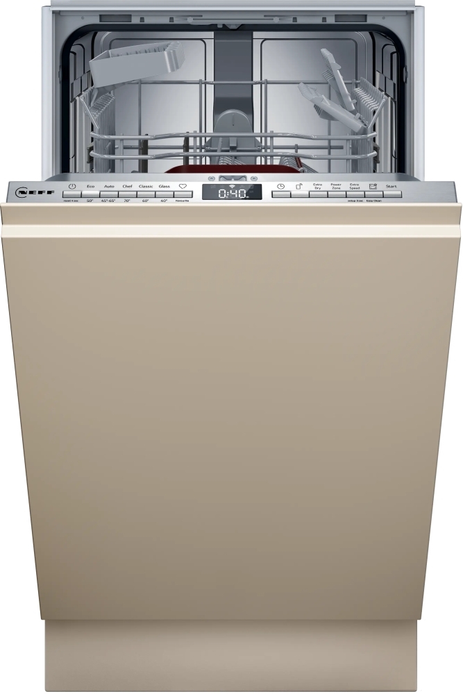Neff S875HKX32G Fully Integrated Slimline Dishwasher - 10 Place Settings - Stainless Steel S875HKX32G N50