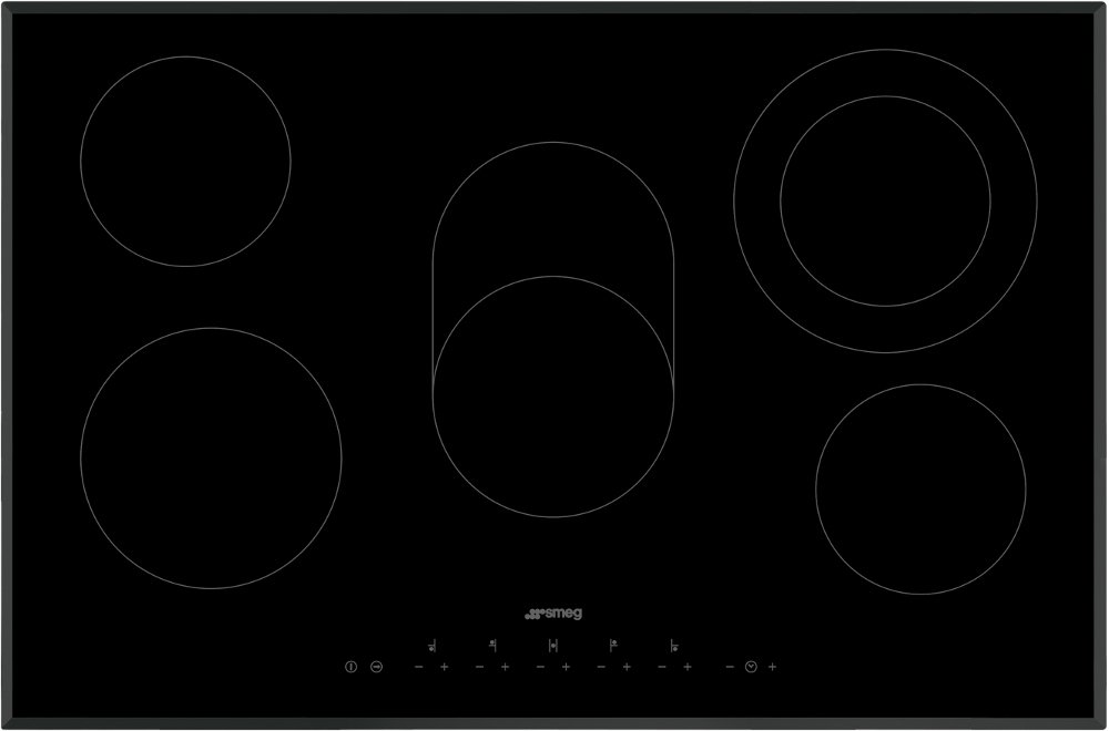 Buy Smeg SE385EMTB Ceramic Hob Black Ceramic Glass Marks Electrical