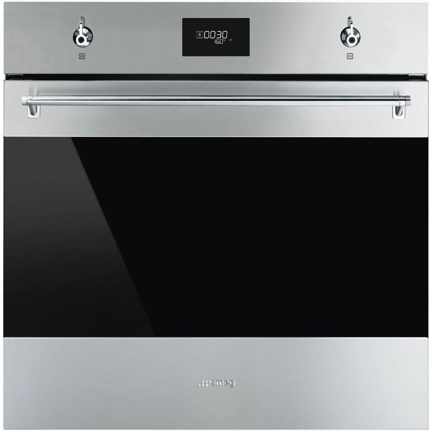 Smeg SF6301TVX Classic Stainless Steel and Eclipse Glass Built-In Electric Single Oven, A+ Rated