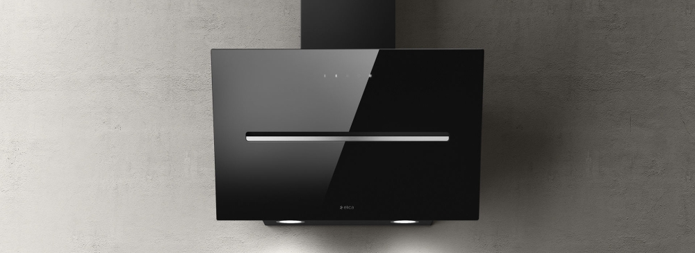 Elica SHY-BLK-60 60cm Black Wall-Mounted Chimney Cooker Hood - 495 m³/h SHY-BLK-60