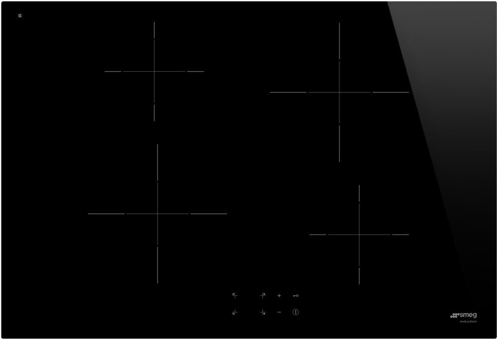 Smeg 4 Zone Induction Hob - 75cm - Black - SI2741DUK SI2741DUK