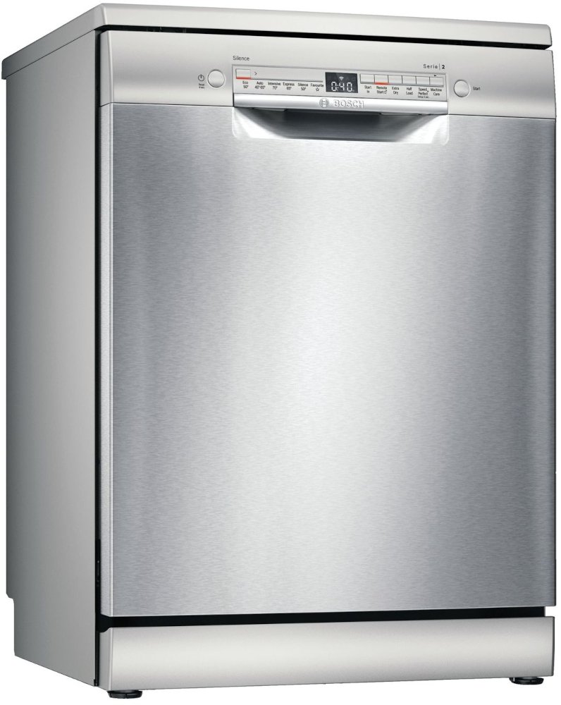 Bosch SMS2HKI66G Series 2 Dishwasher, Silver/Innox