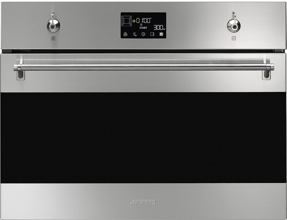 Smeg SO4302M1X Classic Compact Oven with Microwave Function, Stainless Steel